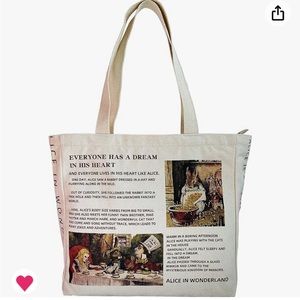 Alice in Wonderland Tote Bag